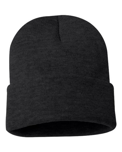 12" Solid Cuffed Beanie -  - 1411
