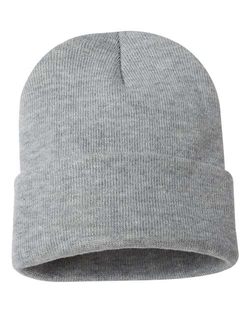 12" Solid Cuffed Beanie