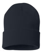 12" Solid Cuffed Beanie -  - 1411
