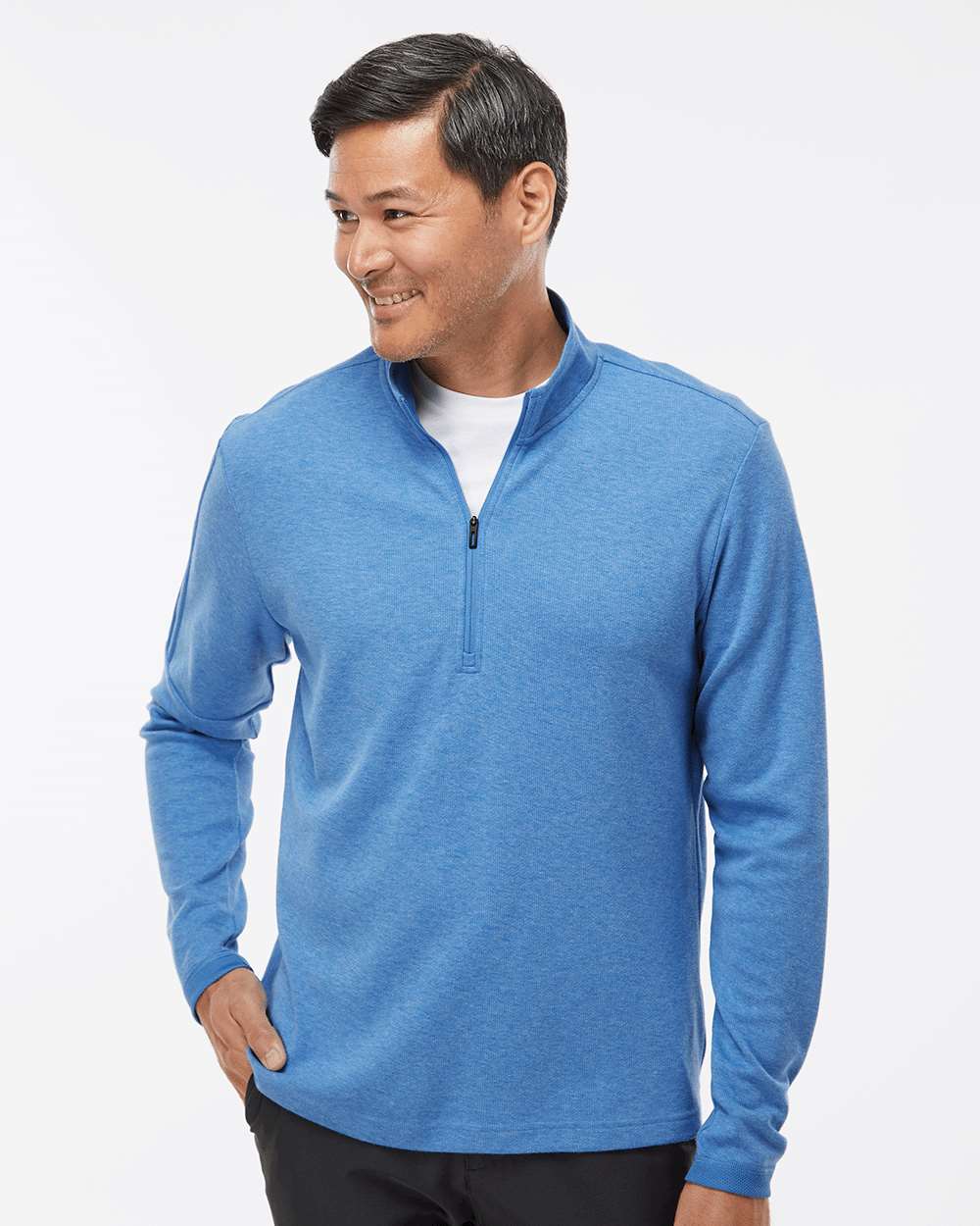 Adidas 3-Stripes Quarter-Zip Sweater A554