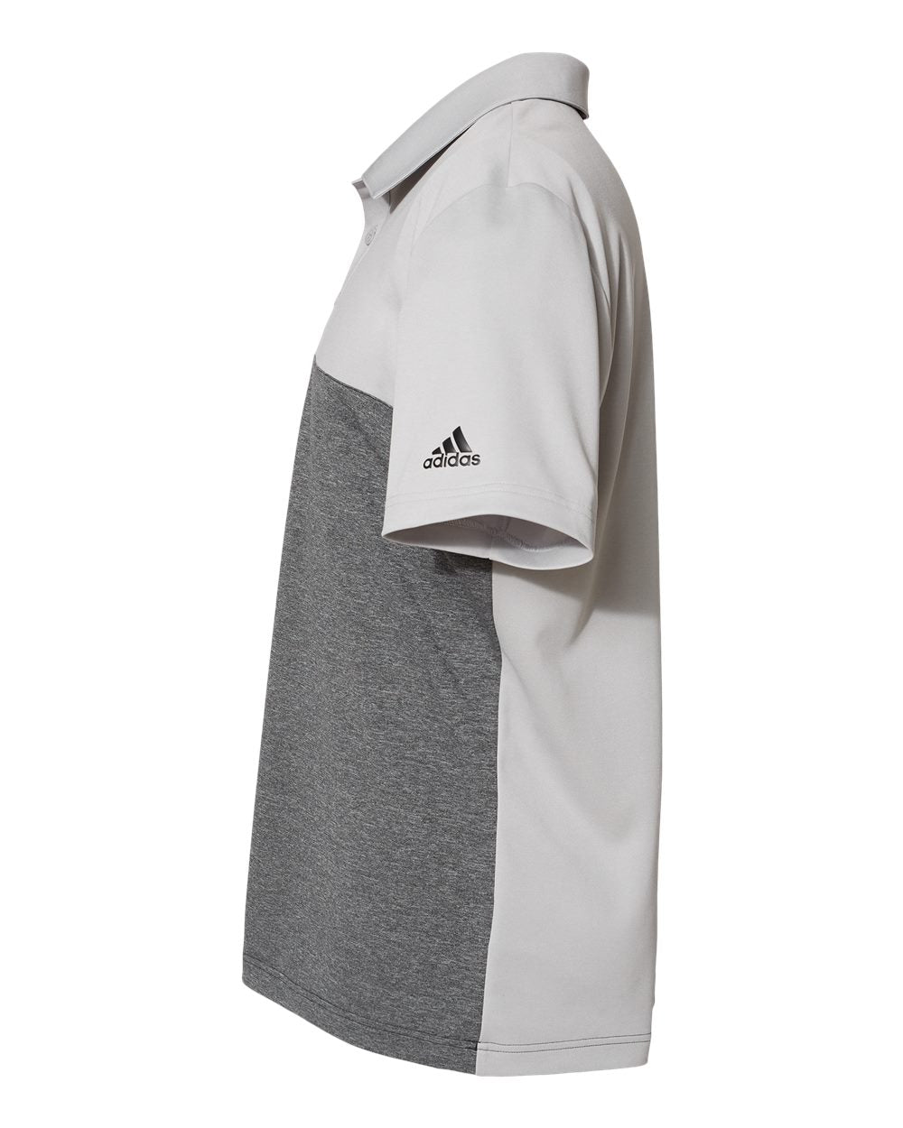 Adidas Heathered Colorblocked 3-Stripes Polo A508