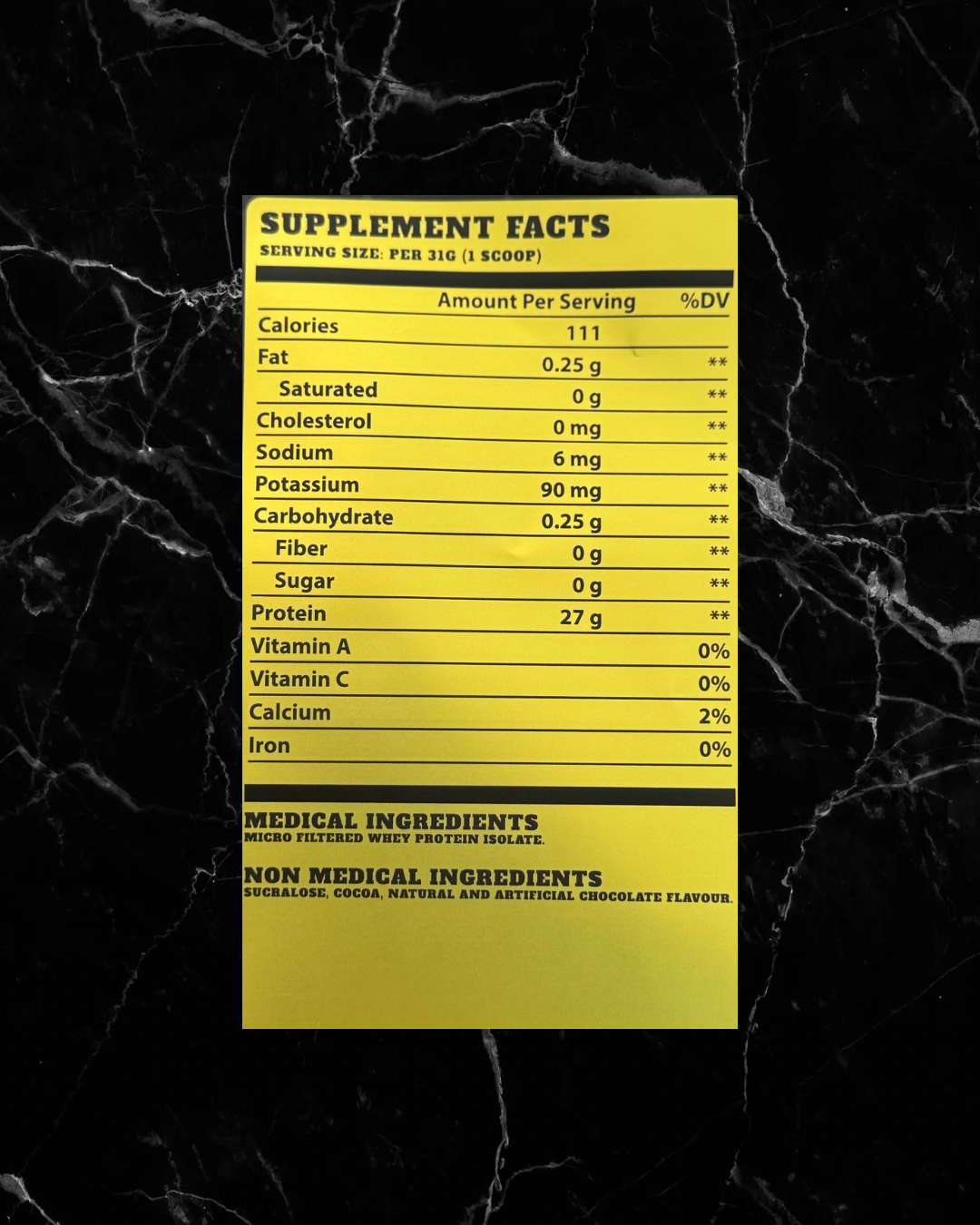 BulkBully Isolate Protein - Chocolate Milkshake