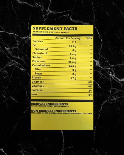 BulkBully Isolate Protein - Chocolate Milkshake