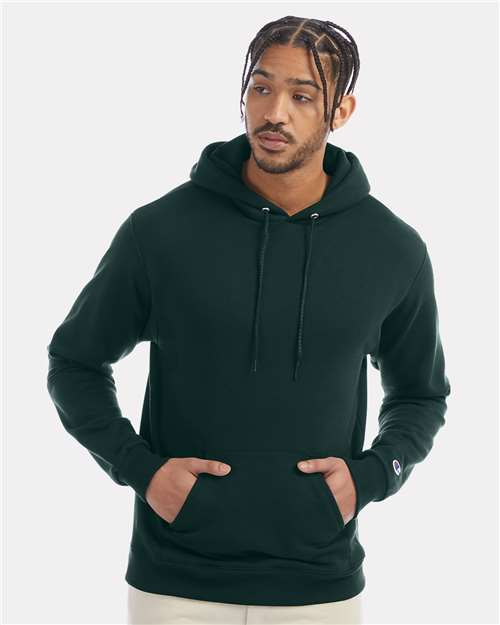 Unisex Powerblend® Hooded Sweatshirt - Dark Green -  - 1757