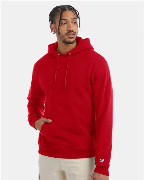 Unisex Powerblend® Hooded Sweatshirt - Scarlet -  - 1757
