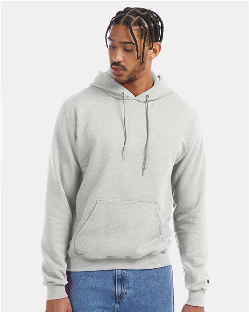 Unisex Powerblend® Hooded Sweatshirt - Silver Grey -  - 1757