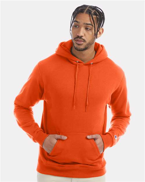 Unisex Powerblend® Hooded Sweatshirt - Orange -  - 1757