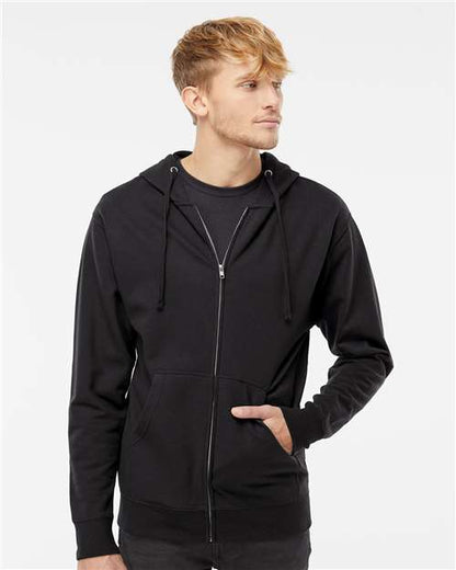 Unisex Midweight Full-Zip Hooded Sweatshirt -  - 1829