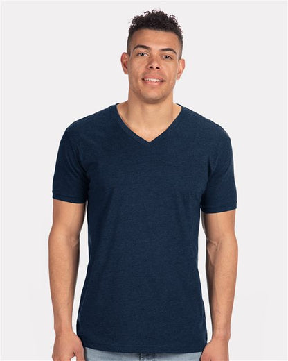 Men's CVC V-Neck T-Shirt -  - 3228