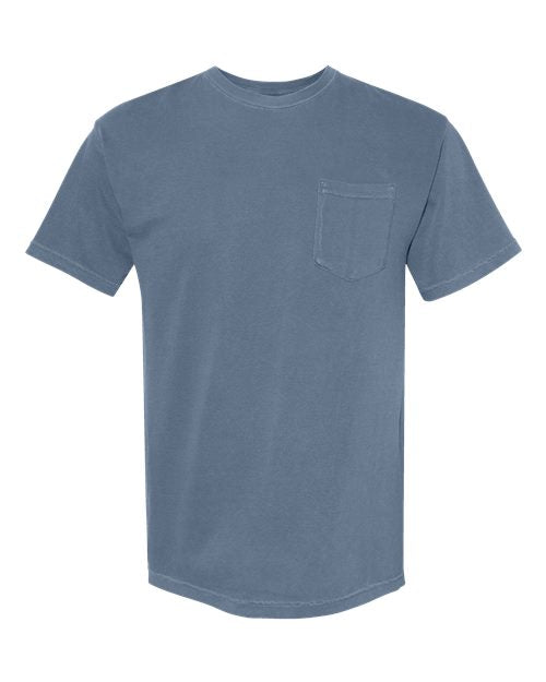 Unisex Garment-Dyed Heavyweight Pocket T-Shirt - Blue Jean -  - 1963