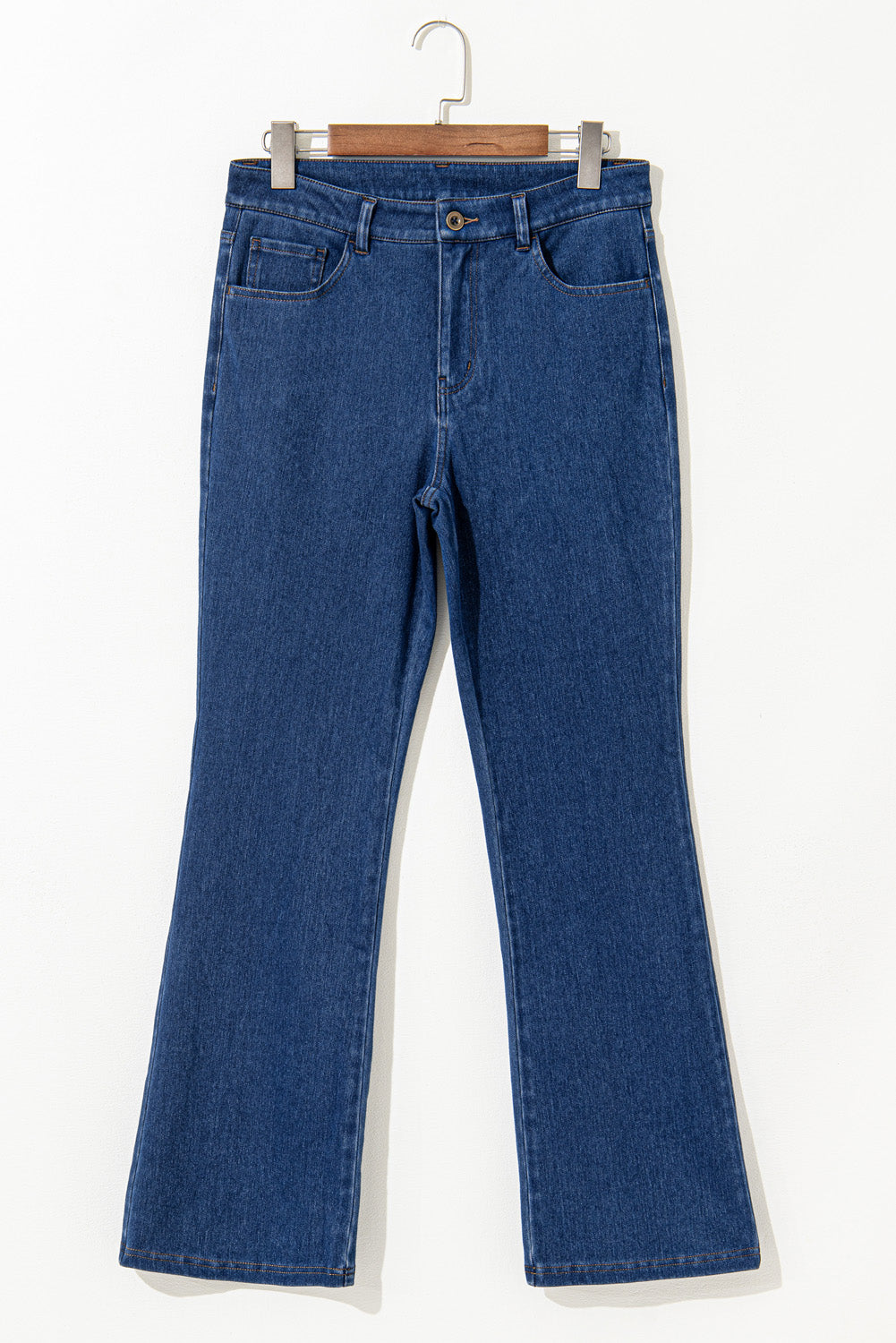 Ashleigh Blue Casual Mid Waist Stretchy Knit Bootcut Jeans