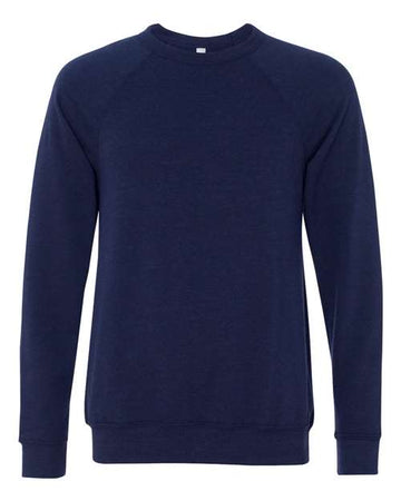 Unisex Sponge Fleece Raglan Crewneck Sweatshirt - Navy Triblend -  - 2003