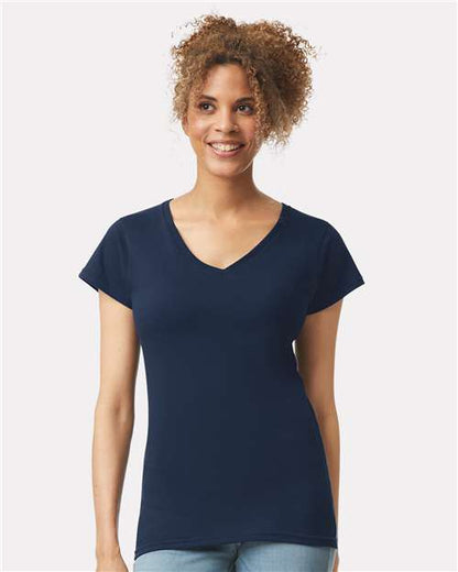 Women's Softstyle® V-Neck T-Shirt -  - 2117