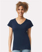 Women's Softstyle® V-Neck T-Shirt -  - 2117