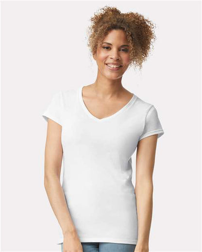 Women's Softstyle® V-Neck T-Shirt -  - 2117