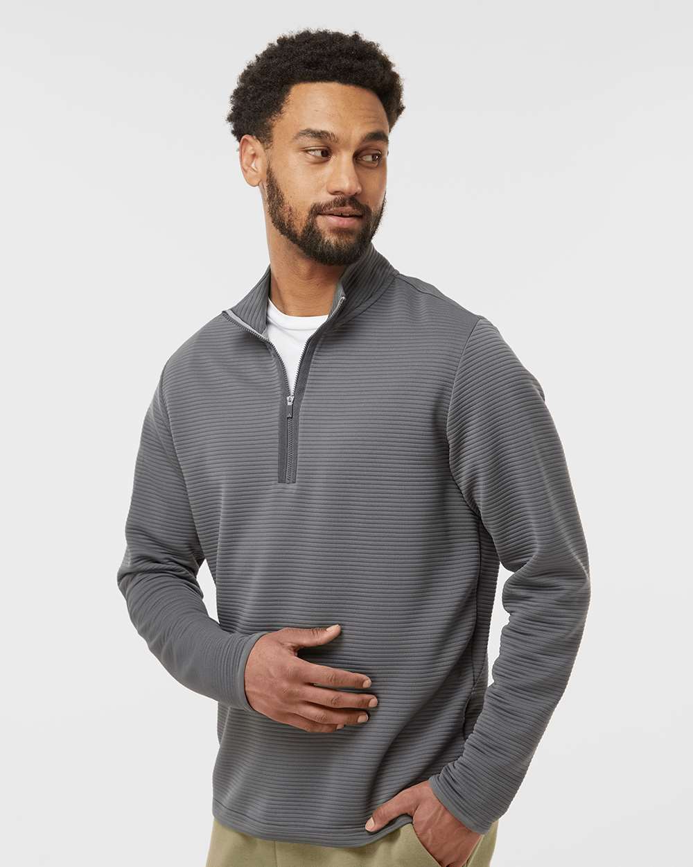 Adidas Spacer Quarter-Zip Pullover A588