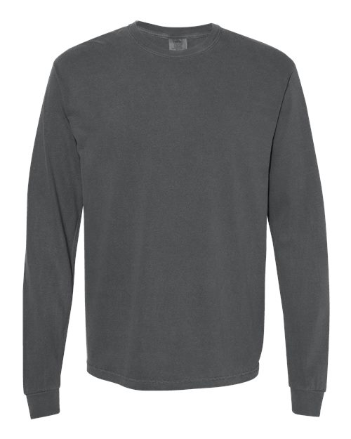 Unisex Garment-Dyed Heavyweight Long Sleeve T-Shirt - Pepper -  - 2217