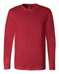Unisex Jersey Long Sleeve Tee - Red -  - 123