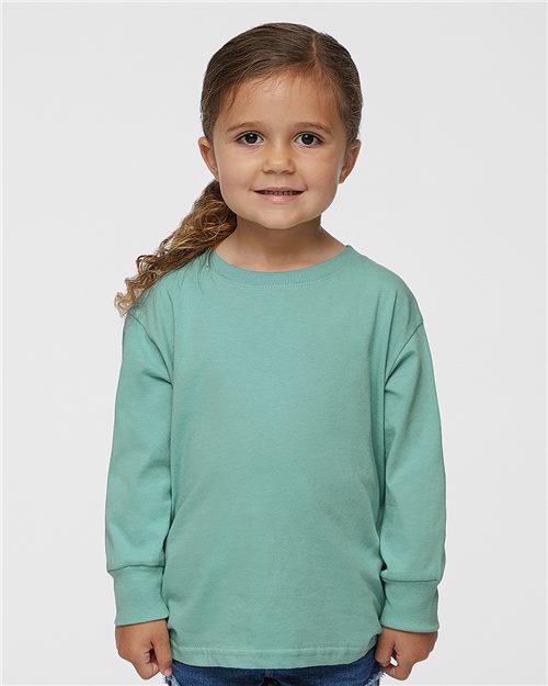 Toddler Fine Jersey Long Sleeve Tee -  - 3484 - Toronto Screen Printing- Color