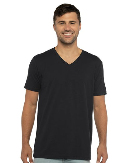 Men's Sueded V-Neck T-Shirt -  - 3498