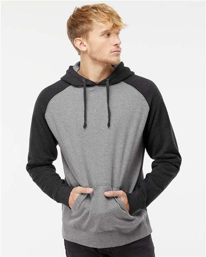 Unisex Raglan Hooded Sweatshirt -  - 2387