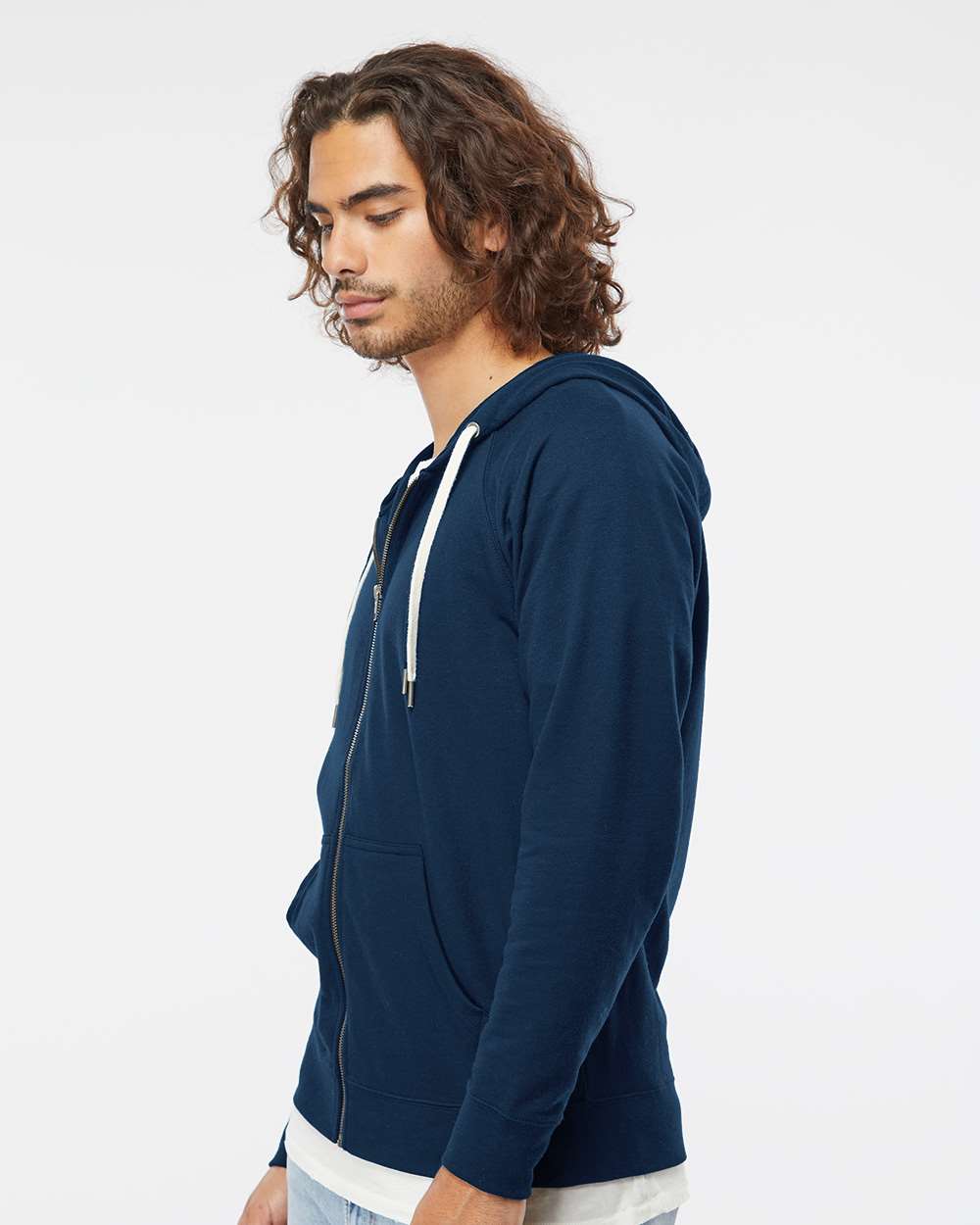 Independent Trading Co. Icon Lightweight Loopback Terry Full-Zip Hooded Sweatshirt SS1000Z