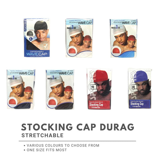Stocking Wave Cap Multi-Coloured One Size 1515 - Durag