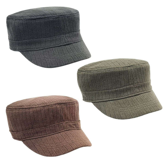 Cadet Cap -2011 Ribbed Knit Multi-Coloured