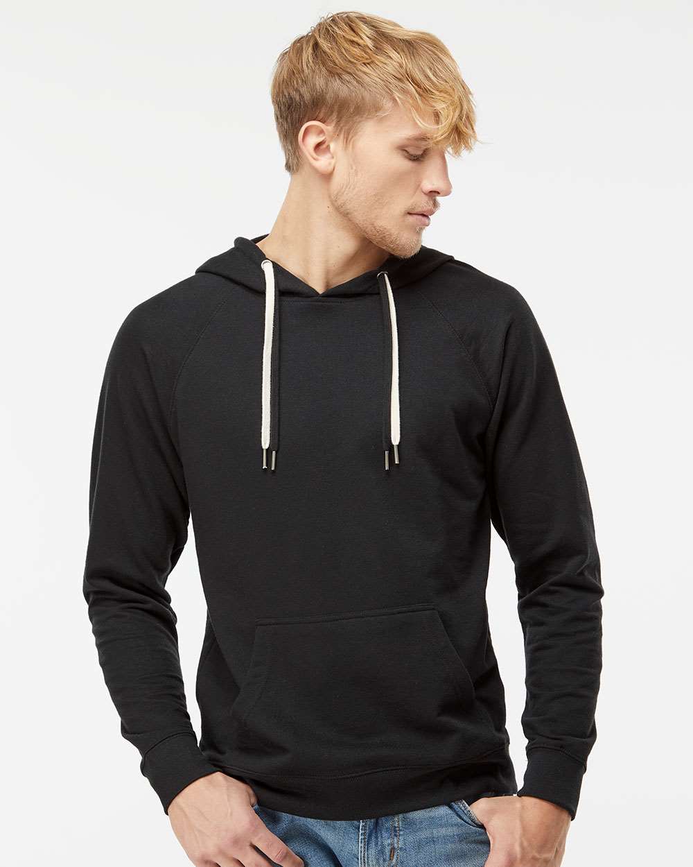 Independent Trading Co. Icon Lightweight Loopback Terry Hooded Sweatshirt SS1000