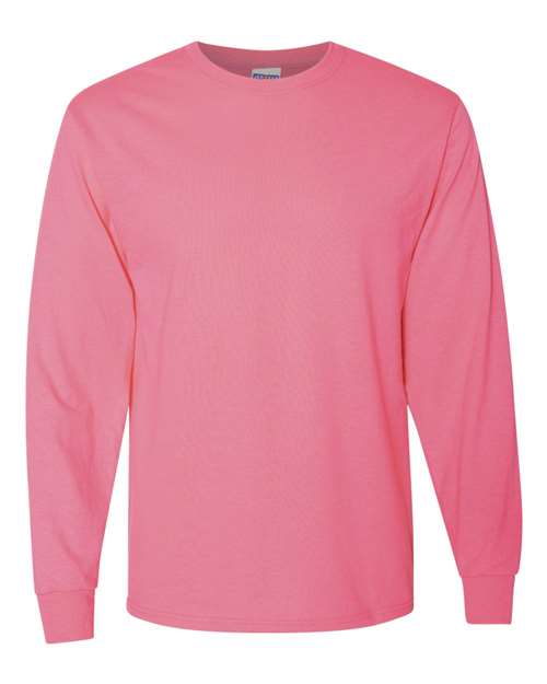 Dri-Power® Long Sleeve 50/50 T-Shirt - Neon Pink