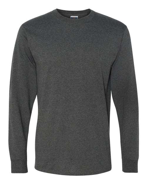 Dri-Power® Long Sleeve 50/50 T-Shirt - Black Heather