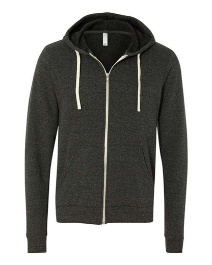 Unisex Triblend Sponge Fleece Full-Zip Hoodie Sweatshirt -  - 2010