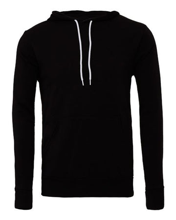 Unisex Sponge Fleece Hoodie Sweatshirt - Black -  - 2768