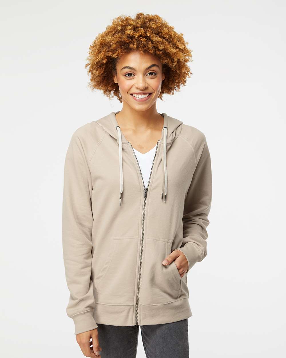 Independent Trading Co. Icon Lightweight Loopback Terry Full-Zip Hooded Sweatshirt SS1000Z