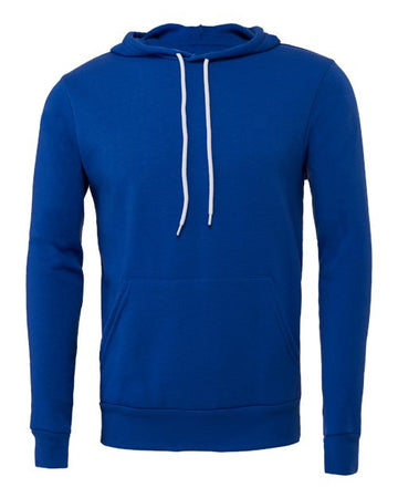 Unisex Sponge Fleece Hoodie Sweatshirt - True Royal -  - 2768