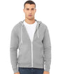 Unisex Sponge Fleece Full-Zip Hoodie Sweatshirt - Athletic Heather -  - 2769