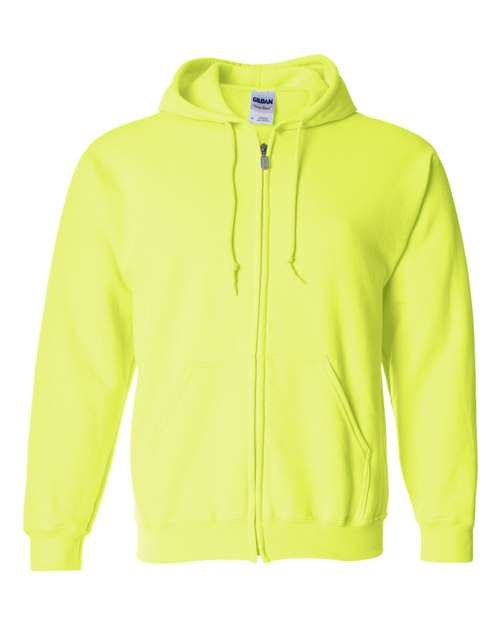 Unisex Heavy Blend™ Full-Zip Hooded Sweatshirt - Safety Green -  - 415