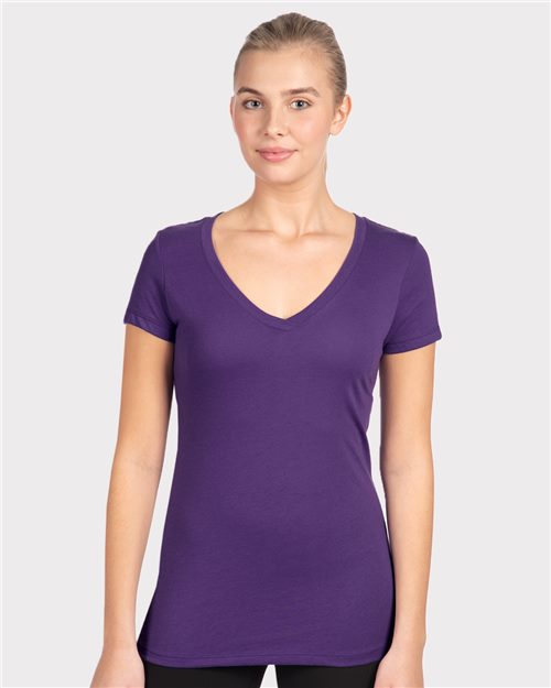 Women's Ideal V-Neck T-Shirt - Black -  - 3898 - Toronto Screen Printing- Color