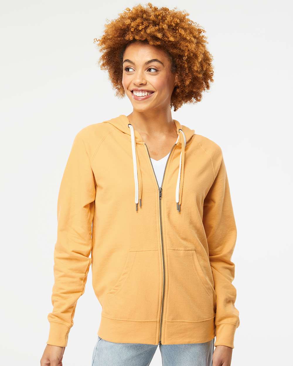 Independent Trading Co. Icon Lightweight Loopback Terry Full-Zip Hooded Sweatshirt SS1000Z