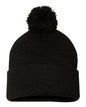 12" Pom-Pom Cuffed Beanie -  - 3015