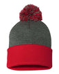 12" Pom-Pom Cuffed Beanie -  - 3015