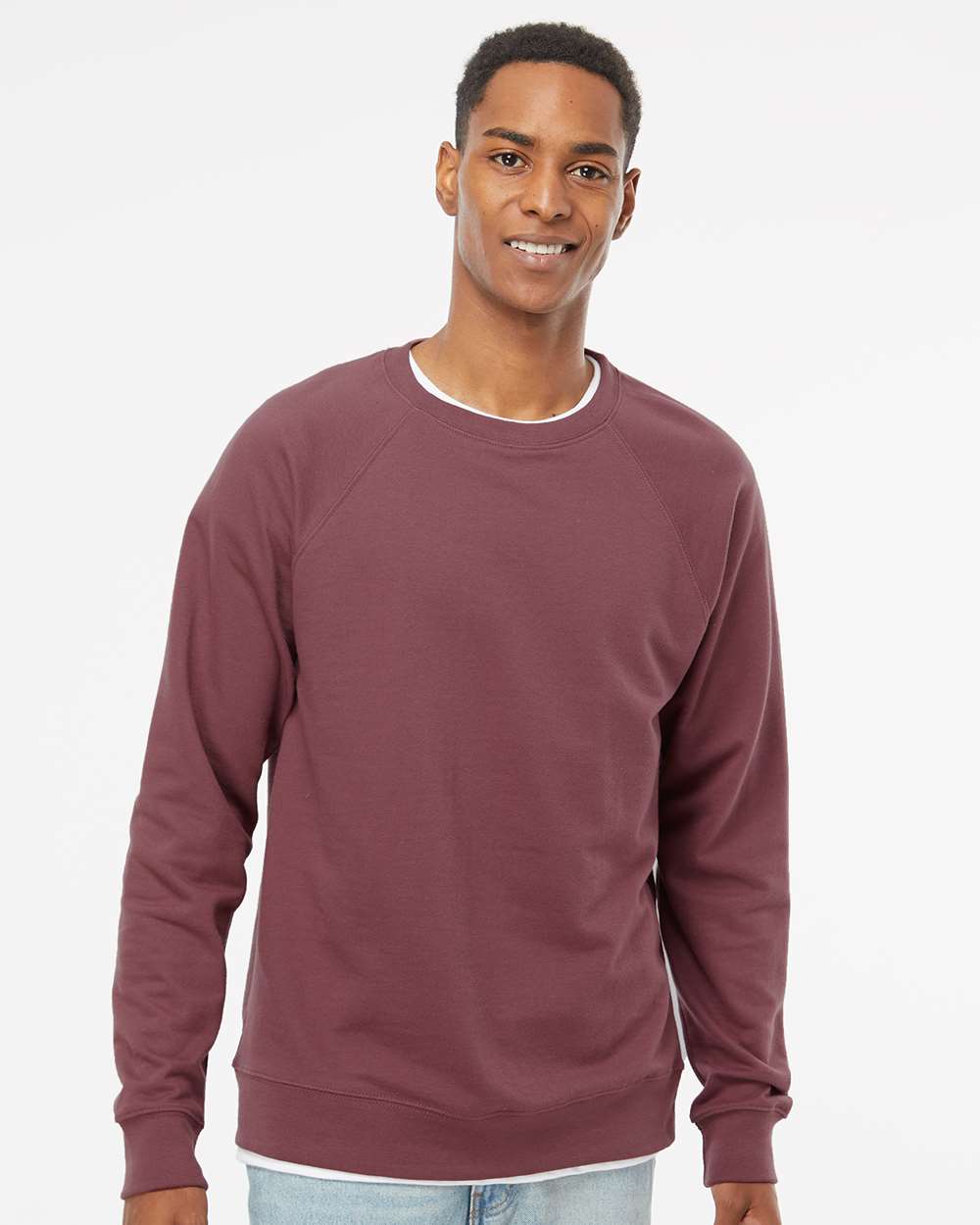 Independent Trading Co. Icon Lightweight Loopback Terry Crewneck Sweatshirt SS1000C