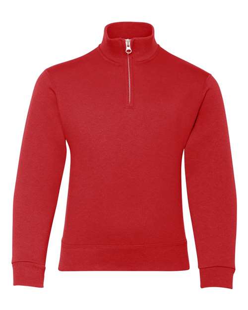 Nublend® Youth Quarter-Zip Cadet Collar Sweatshirt