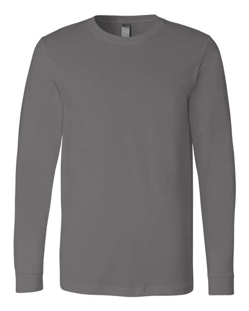 Unisex Jersey Long Sleeve Tee - Asphalt -  - 123