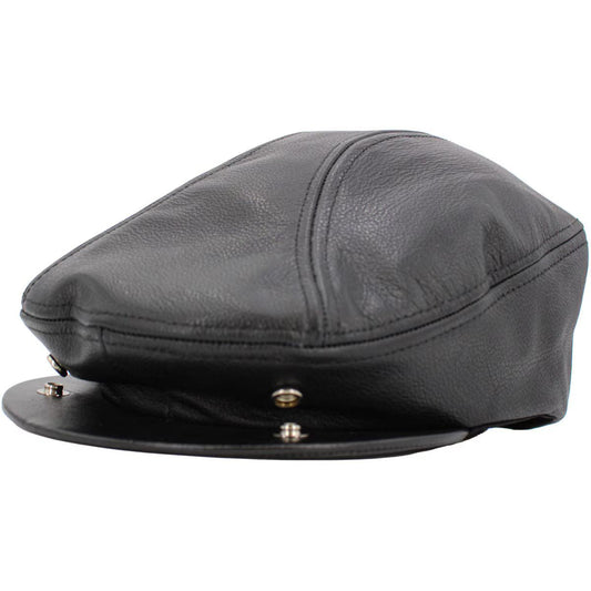 IVY Hat - Genuine Leather-Ascot Black S to XL - Ivy