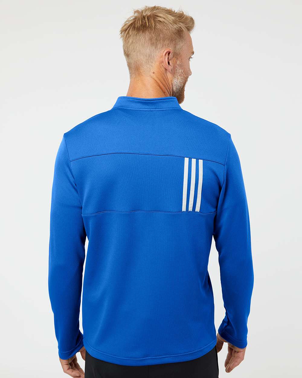 Adidas 3-Stripes Double Knit Quarter-Zip Pullover A482