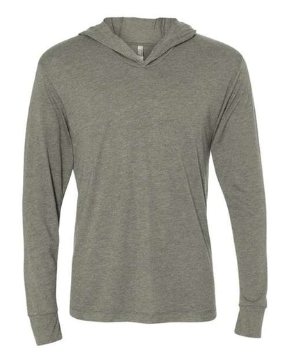 Unisex Triblend Hooded Long Sleeve Pullover T-Shirt -  - 3222