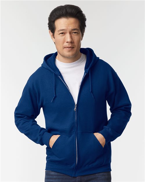 Unisex Heavy Blend™ Full-Zip Hooded Sweatshirt - Ash -  - 415