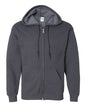 Unisex Heavy Blend™ Full-Zip Hooded Sweatshirt - Dark Heather -  - 415