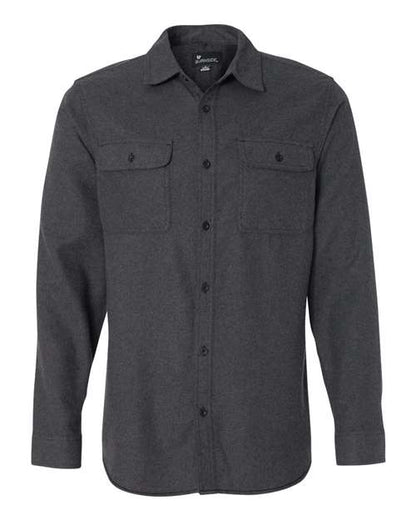Men's Solid Flannel Shirt -  - 3316